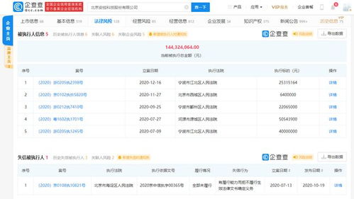 安控科技再陷法律風波 新增被執(zhí)行人存續(xù)超1.44億背后技術進展與債務并行危機揭示管理困局